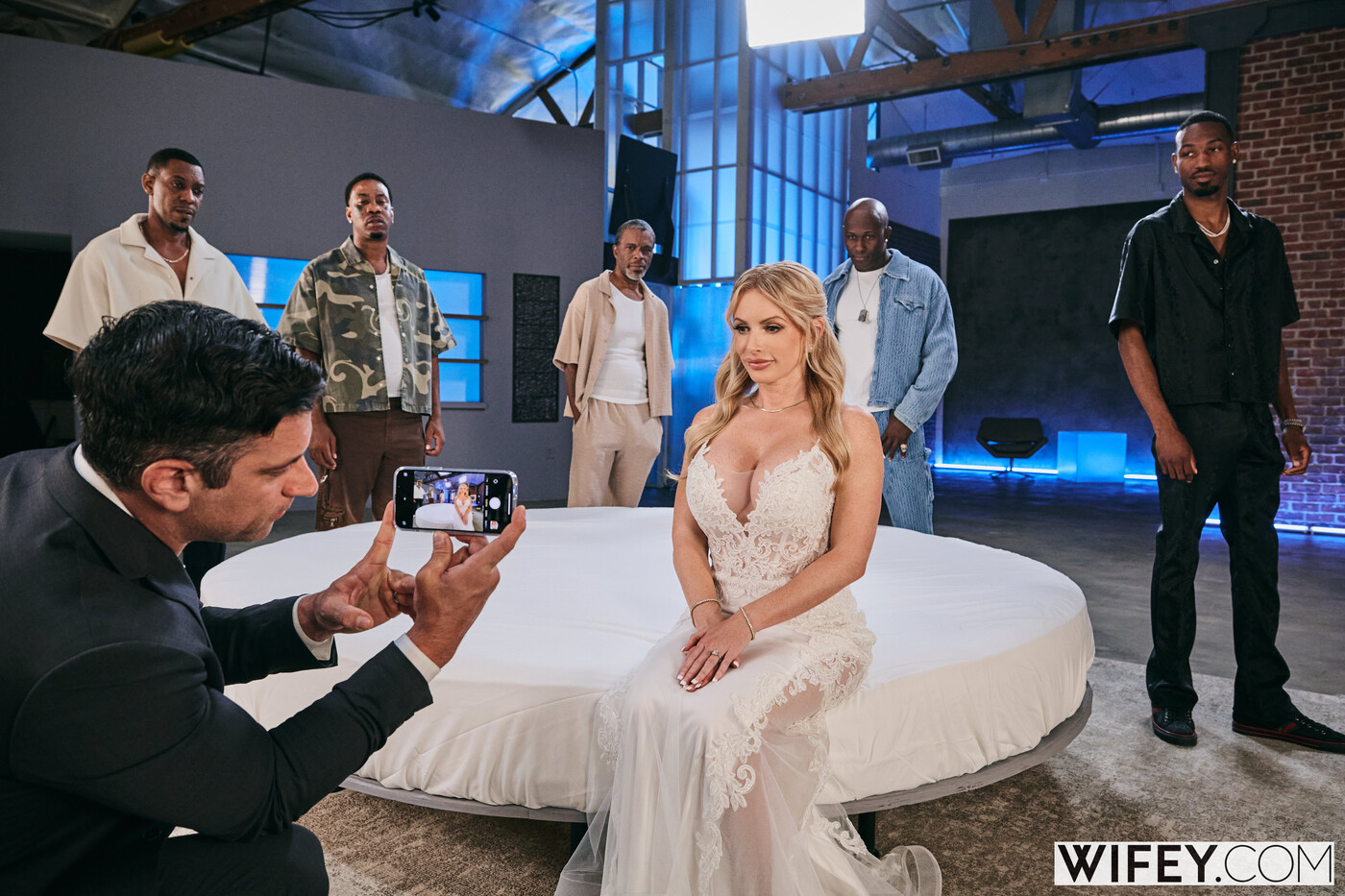 Danielle Renae Takes Six Black Cocks While Her Husband Films On His Phone — photo 8